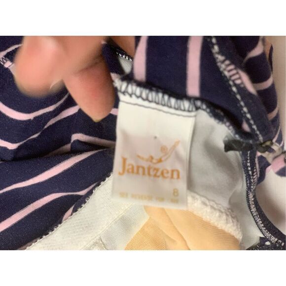 Vintage Jantzen Striped Bathing Suit - Picture 5 of 7